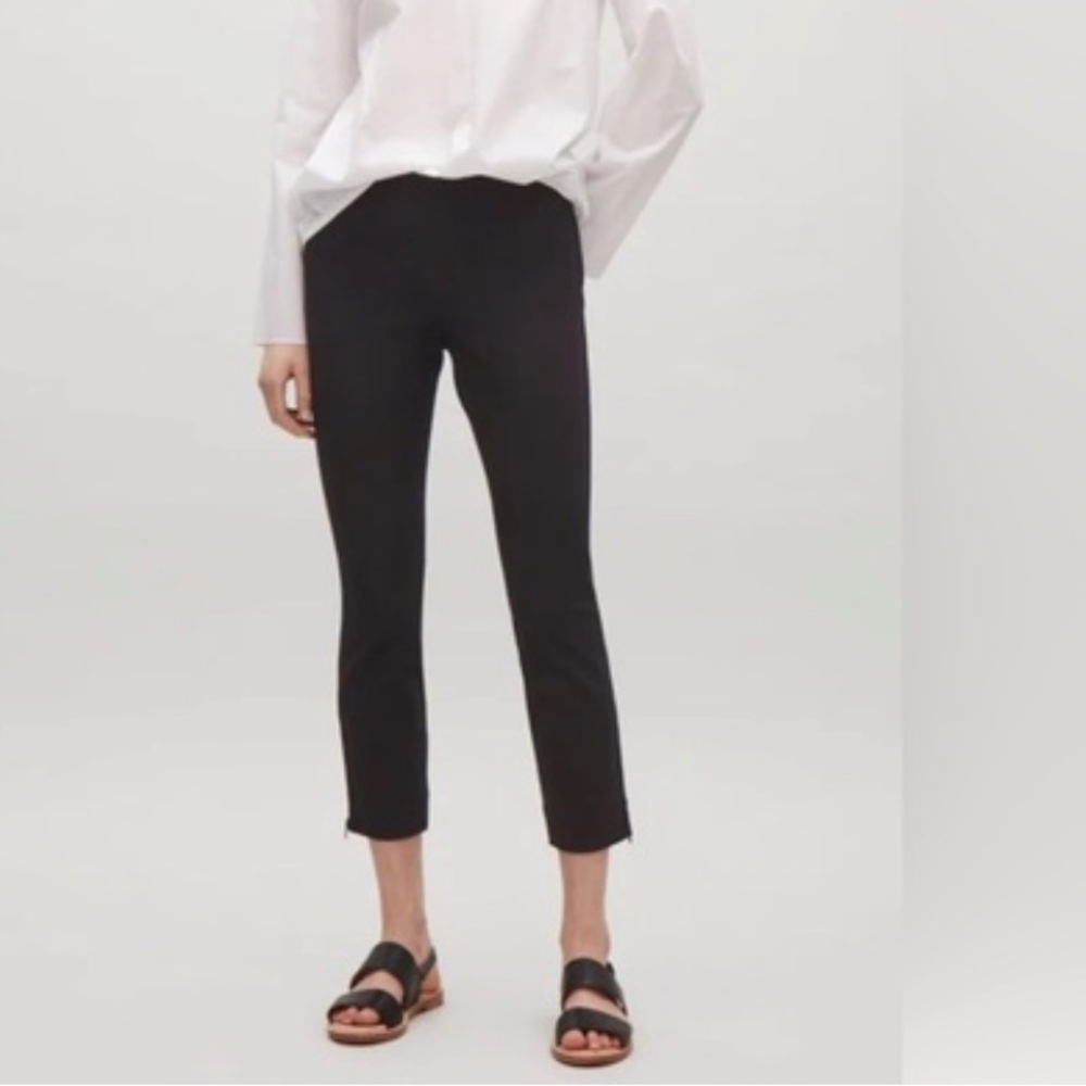 COS Black Highwaist Zip Ankle Pant Women’s Small